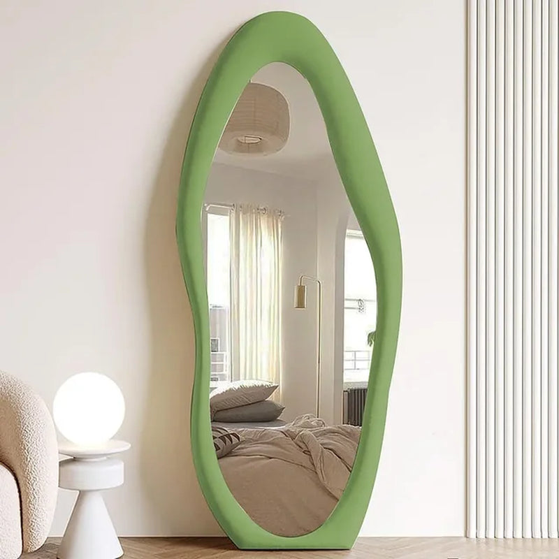 Floor Mirror, 63" X 24" Wall Mirrors, Floor Mirrors with Flannel Fram, Floor Mirror