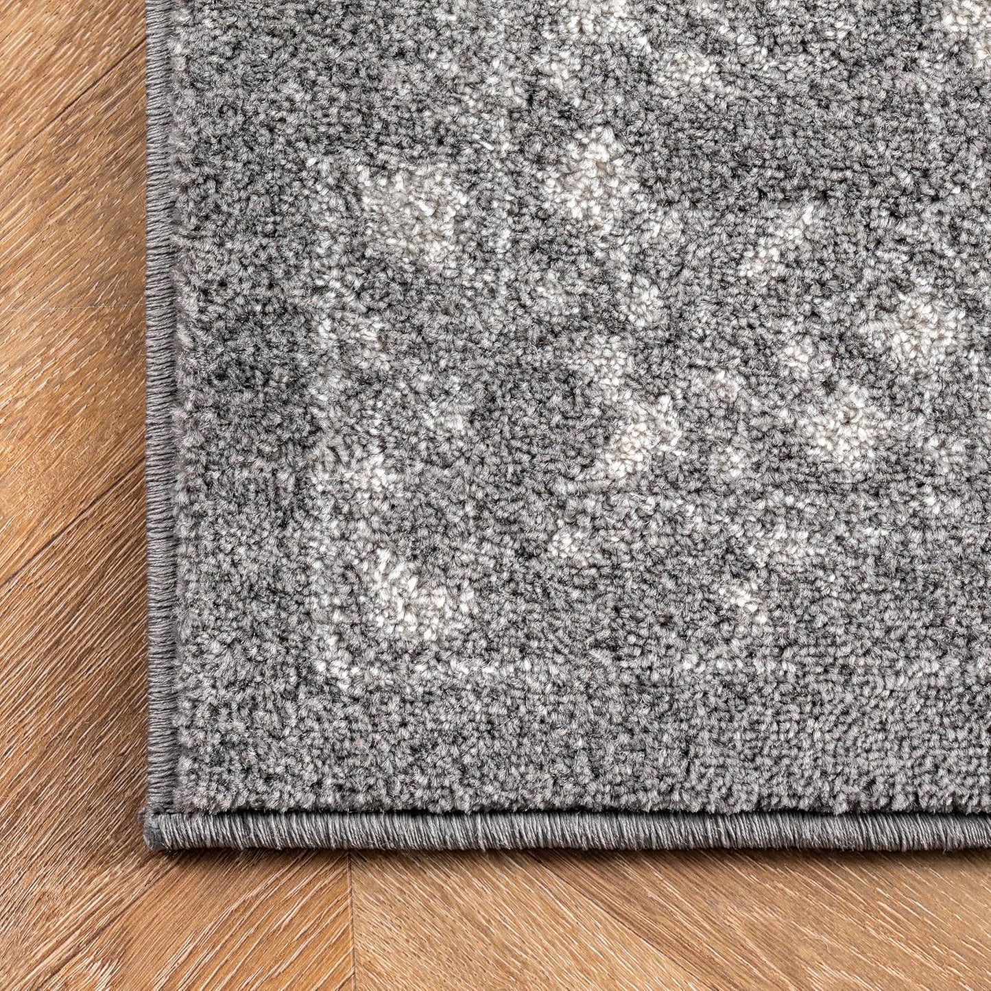 Odell Faded Vintage Area Rug, 12X15, Silver