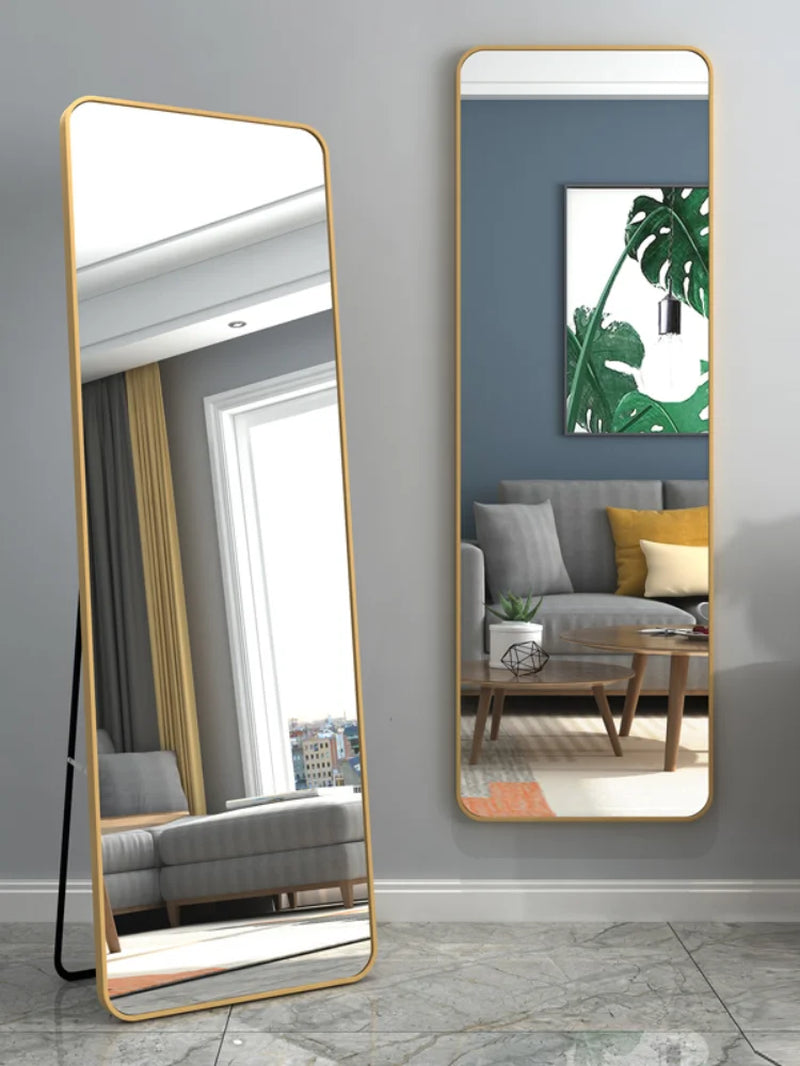Full-Length Mirror Floor Mirror Home Female Nordic Minimalist Style Female Bedroom Female Fitting Dressing Mirror