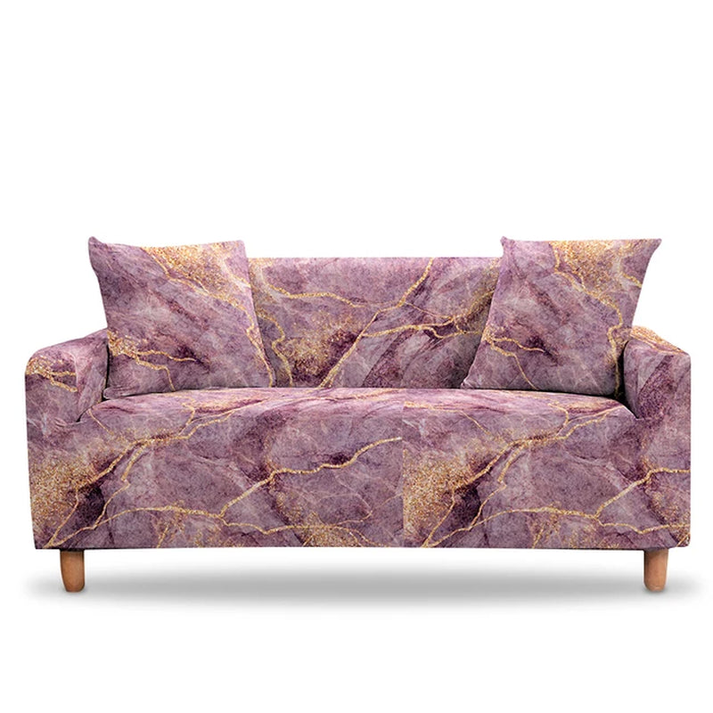 Elastic Sofa Cover for Living Room Adjustable Marble Sofas Chaise Covers Lounge Sectional Couch Corner Sofa Slipcover L Shape
