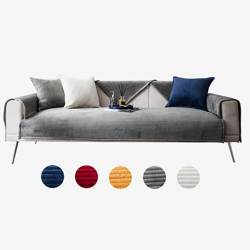 1Pcs Plush Sofa Towel Couch Cover Cushion Corner Sofa Cover for Living Room Bedspread on the Bed Covers Sofas with Chaise Longue