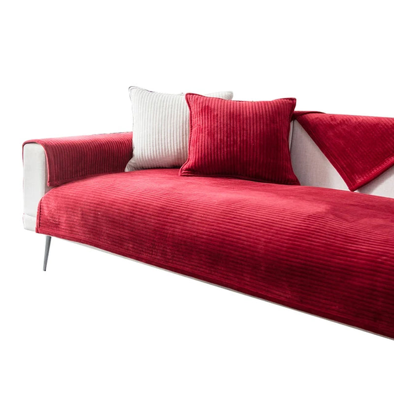 1Pcs Plush Sofa Towel Couch Cover Cushion Corner Sofa Cover for Living Room Bedspread on the Bed Covers Sofas with Chaise Longue