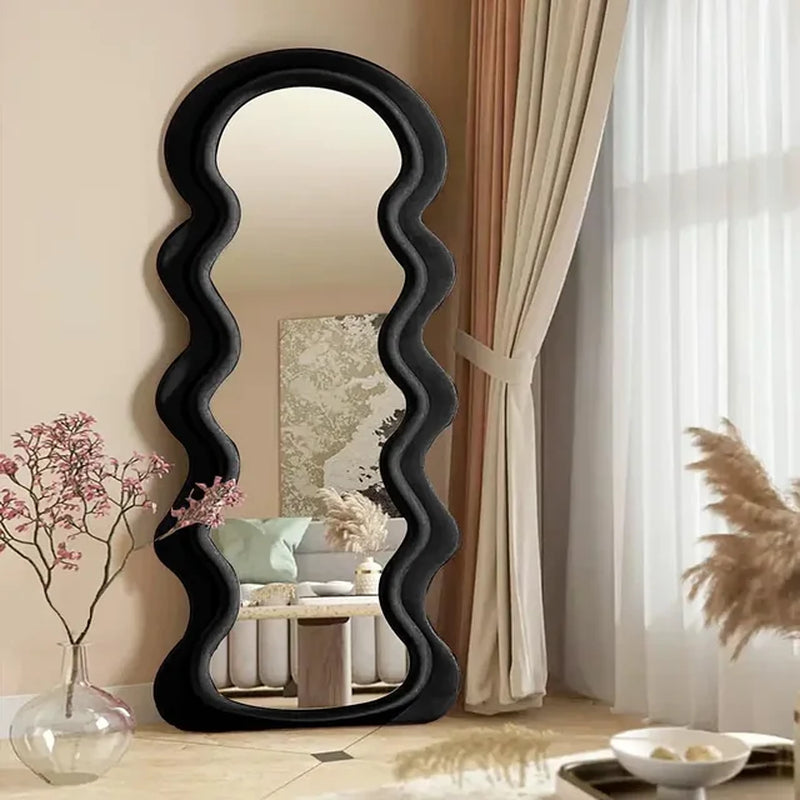 Floor Mirror, 63" X 24" Wall Mirrors, Floor Mirrors with Flannel Fram, Floor Mirror