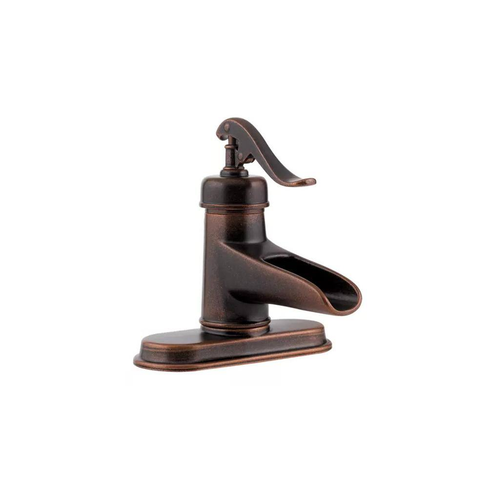 Seville 18 Gauge 20 In. Copper Drop-In Bath Sink in Aged Copper with Ashfield Faucet Kit