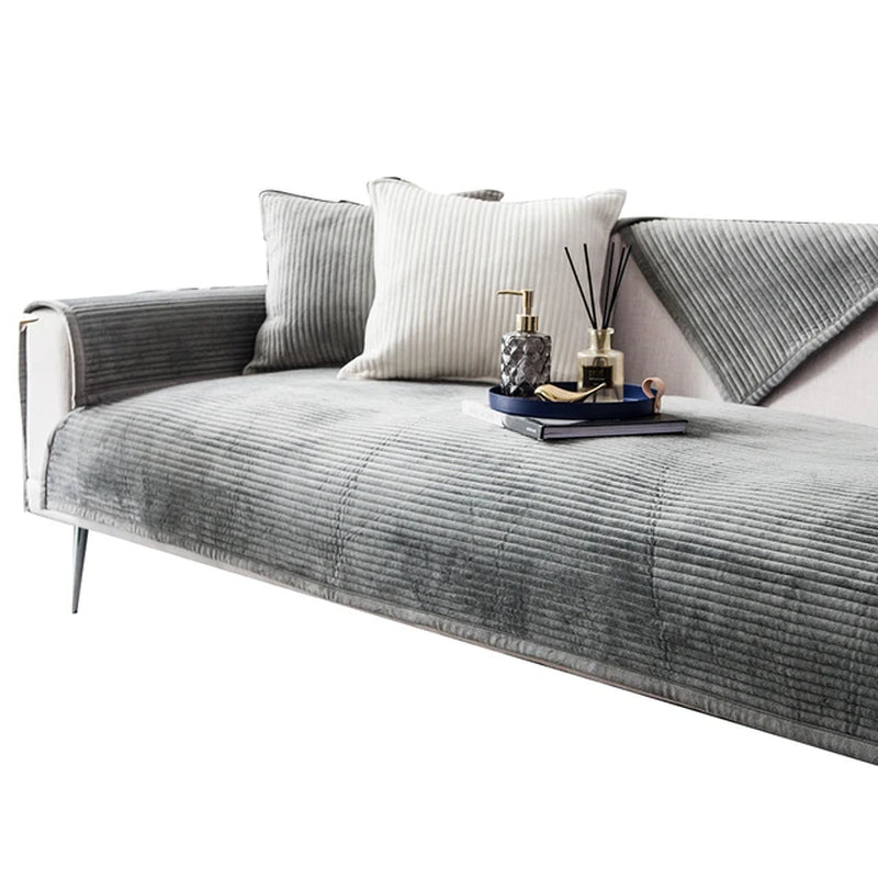 1Pcs Plush Sofa Towel Couch Cover Cushion Corner Sofa Cover for Living Room Bedspread on the Bed Covers Sofas with Chaise Longue
