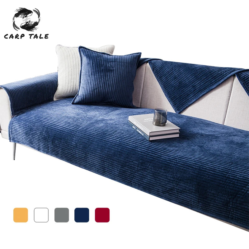 1Pcs Plush Sofa Towel Couch Cover Cushion Corner Sofa Cover for Living Room Bedspread on the Bed Covers Sofas with Chaise Longue
