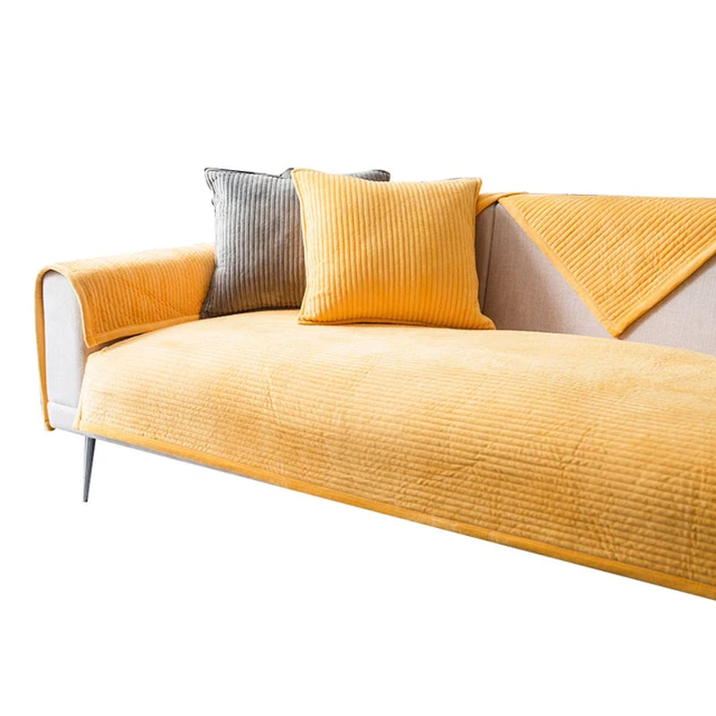 1Pcs Plush Sofa Towel Couch Cover Cushion Corner Sofa Cover for Living Room Bedspread on the Bed Covers Sofas with Chaise Longue