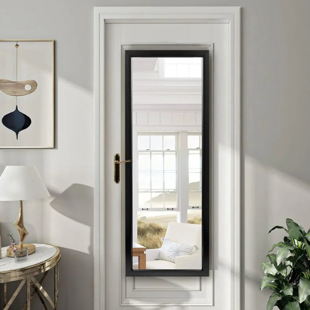 Mirror Full Length Wall Mirrors Full Body Bathroom Living Room Wall Decor Black Hanging Fulls Length Floor Mirrors