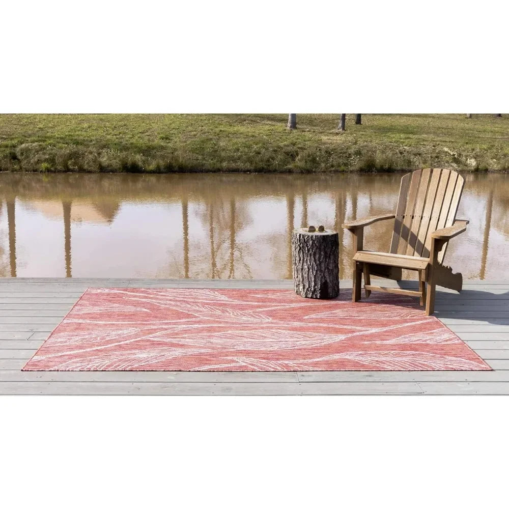 Outdoor Area Rug 9' X 12', Outdoor Botanical Collection Area Rug