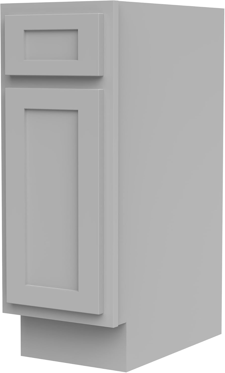 15 Inch Small Bathroom Vanity Cabinet with Soft Closing Drawer and Door, Single Door Right Offset Shaker Design Floor Mount Side Bathroom Organizers