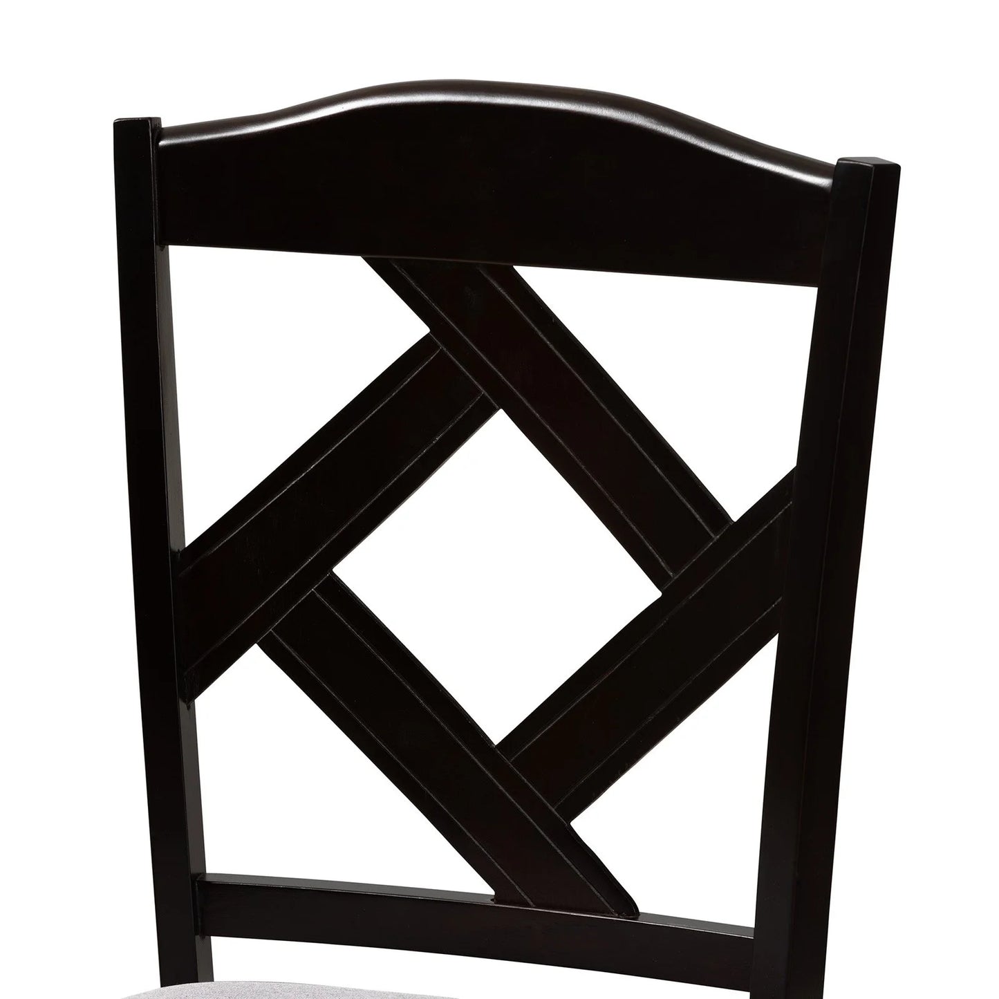 Ruth Dining Side Chair in Grey and Brown (Set of 2)