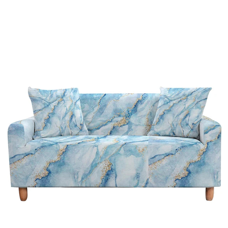 Elastic Sofa Cover for Living Room Adjustable Marble Sofas Chaise Covers Lounge Sectional Couch Corner Sofa Slipcover L Shape