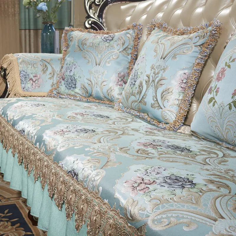 European Luxury Sofa Cushion Cover Four Seasons Univerval Non-Slip Couch Cover Sofa Covers for Living Room 1 2 3 Seater Sofas