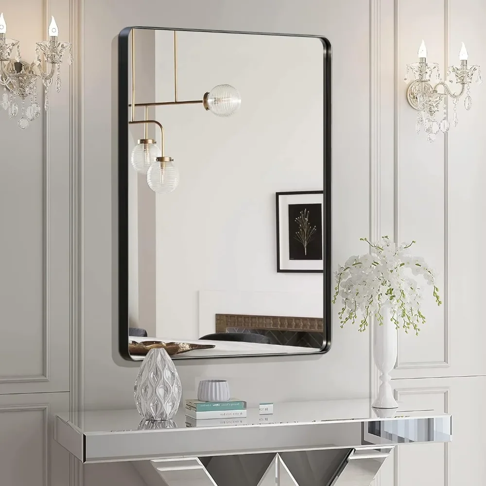 Modern Makeover Mirror round Corners Bathroom Mirrors 50X32 Inch Bathroom Vanity Mirror Home Deco Freight Free