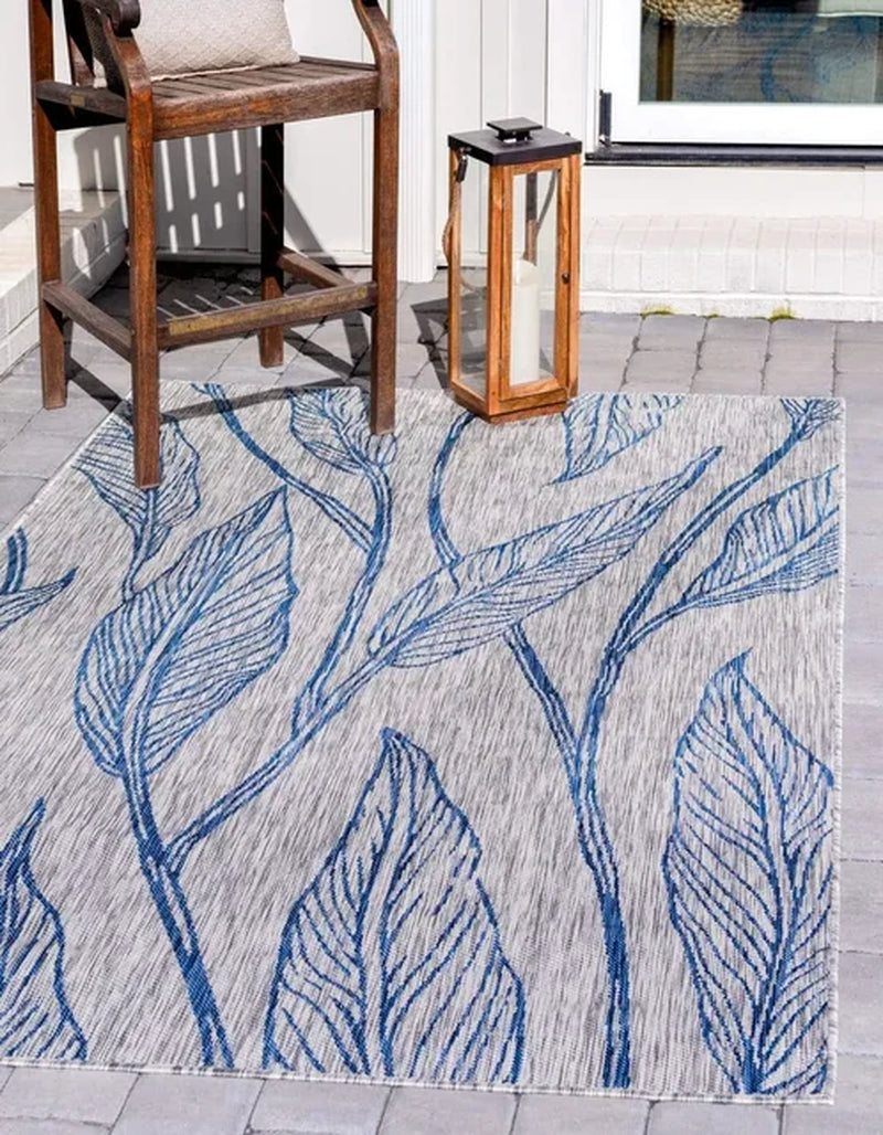 Outdoor Area Rug 9' X 12', Outdoor Botanical Collection Area Rug