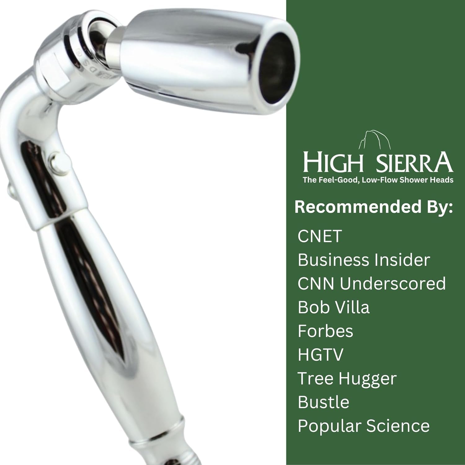 ® - Solid Metal Handheld Shower Head - Watersense Certified Low Flow 1.5 GPM - Oil Rubbed Bronze Finish