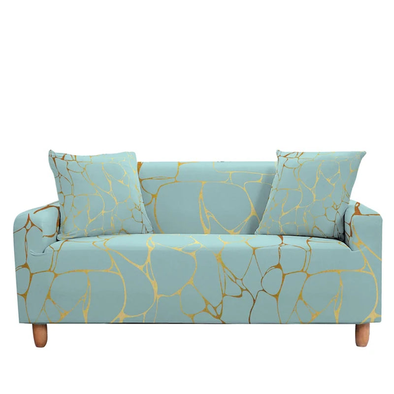 Elastic Sofa Cover for Living Room Adjustable Marble Sofas Chaise Covers Lounge Sectional Couch Corner Sofa Slipcover L Shape