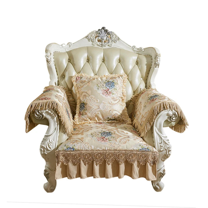 European Luxury Sofa Cushion Cover Four Seasons Univerval Non-Slip Couch Cover Sofa Covers for Living Room 1 2 3 Seater Sofas