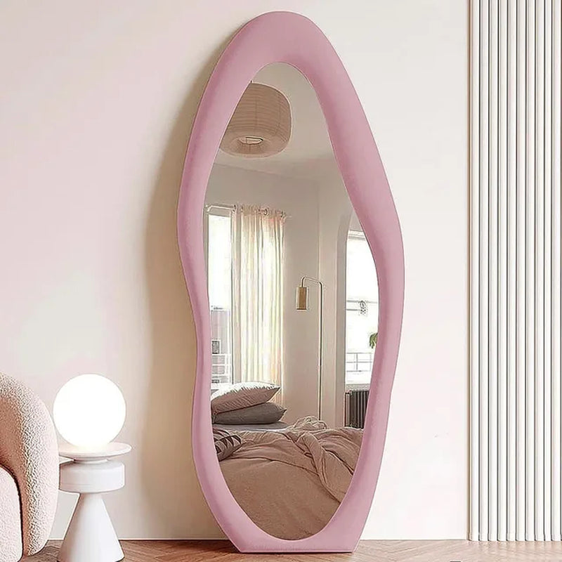 Floor Mirror, 63" X 24" Wall Mirrors, Floor Mirrors with Flannel Fram, Floor Mirror