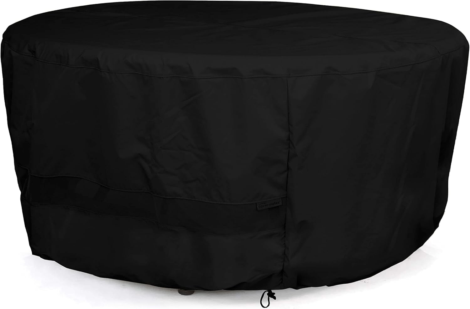 round Dining Table Cover - Water-Resistant Polyester, Mesh Ventilation, Patio Table Covers, 30DIAMETER X 25H, Black