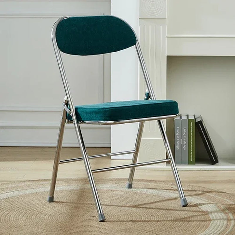 Retro Corduroy Dining Chairs Chairs for Kitchen Furniture Backrest Chair Neoclassical Design Creative Dining Room Folding Chair
