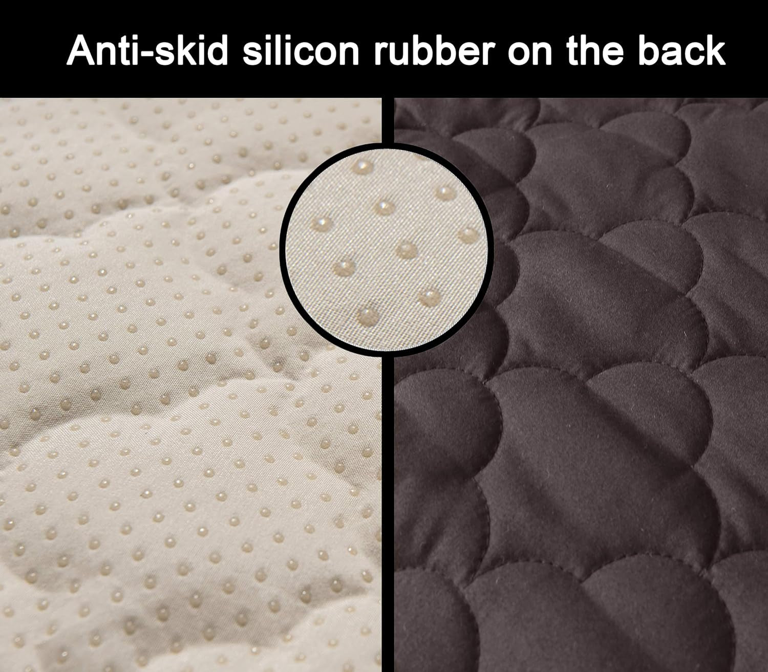 100% Waterproof Sofa Cover Pet Furniture Protectors for Sofas Couch Covers for Dogs Sofa Cover with Side Pockets (Chocolate, 68'')