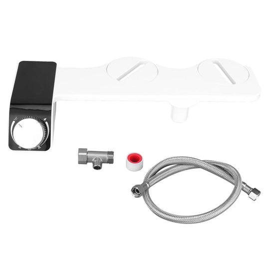 Bathroom Accessories Bidet Toilet Seat Attachment Nonelectric Dual Nozzle Adjustable Pressure Selfcleaning(G3/8 Europe)