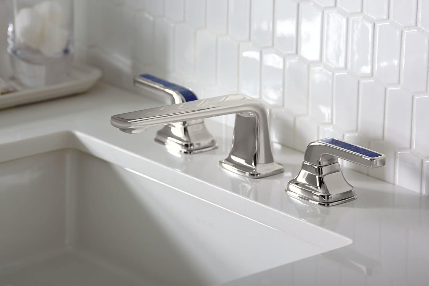 K-2882-17 Verticyl Rectangular Undermount Bathroom Sink, 19 3/4", White