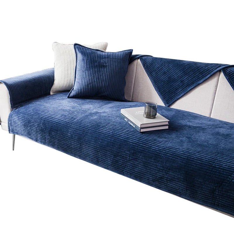 1Pcs Plush Sofa Towel Couch Cover Cushion Corner Sofa Cover for Living Room Bedspread on the Bed Covers Sofas with Chaise Longue