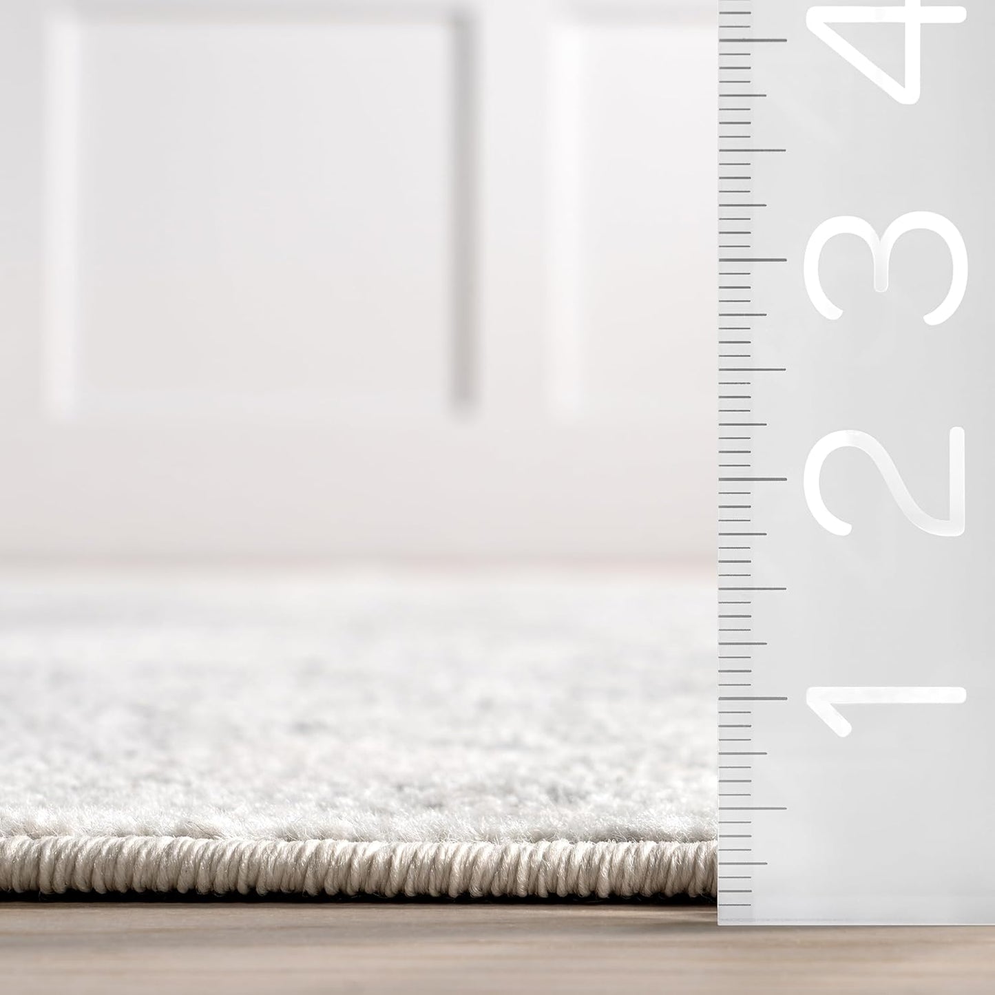 Odell Faded Vintage Area Rug, 8' Round, Ivory