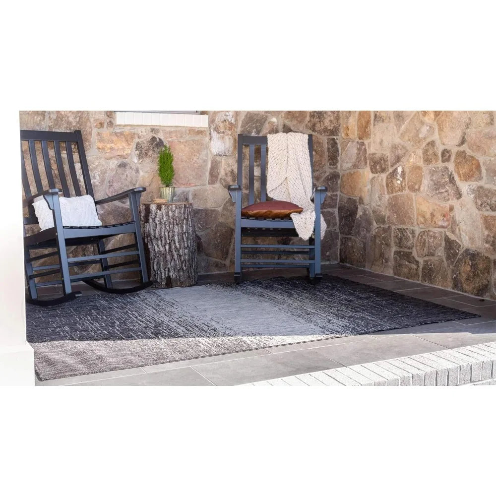 Outdoor Area Rug 7' 1" X 10', Outdoor Botanical Collection Area Rug