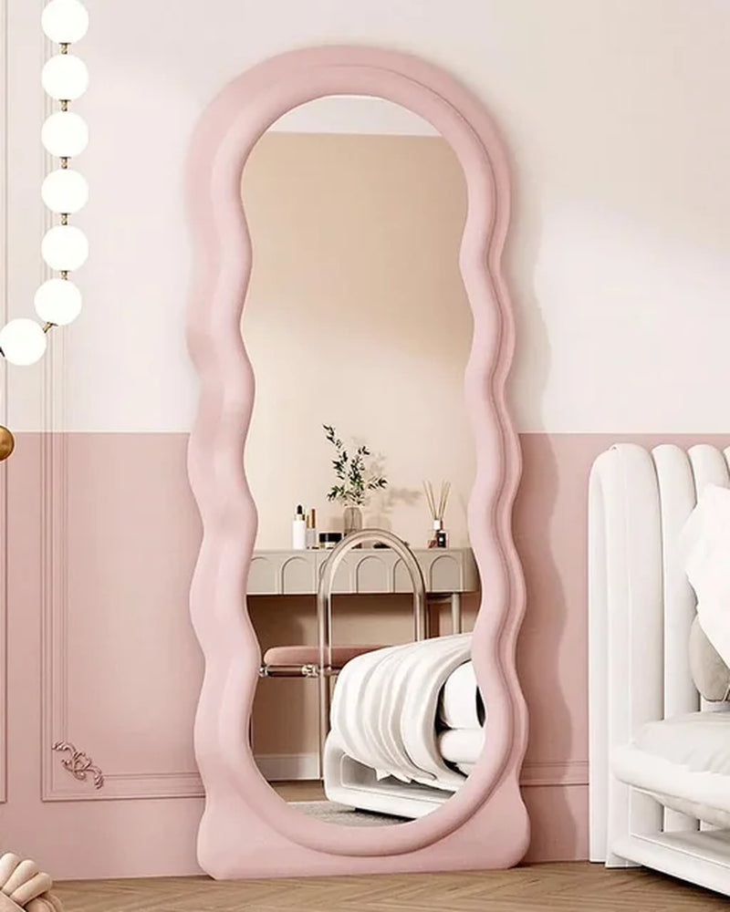 Floor Mirror, 63" X 24" Wall Mirrors, Floor Mirrors with Flannel Fram, Floor Mirror