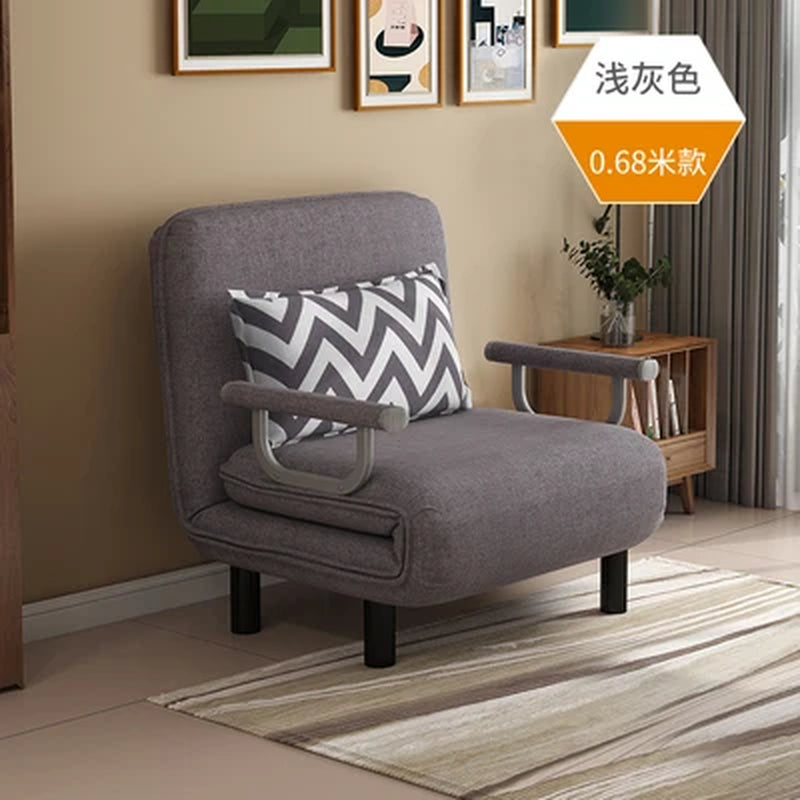 K-STAR Folding Sofa Bed Armchair Sleeper Leisure Recliner Fabric Breathable Lazy Sofas Single Living Room Lounge Chair Bed 2024