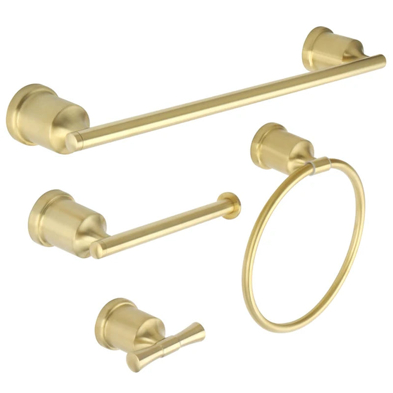 1Set SUS304 Black Bathroom Hardware Set Towel Bar Rack Toilet Paper Holder Robe Hook Self-Adhesive Bathroom Accessories