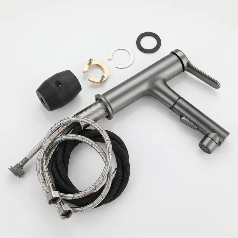 Bathroom Sink Faucet Basin Pull-Out Type Hot and Cold Water Water Tap for Bathroom Accessories Sinks Faucet Taps