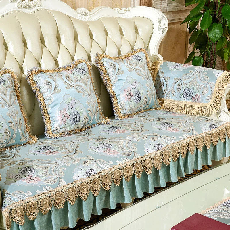 European Luxury Sofa Cushion Cover Four Seasons Univerval Non-Slip Couch Cover Sofa Covers for Living Room 1 2 3 Seater Sofas