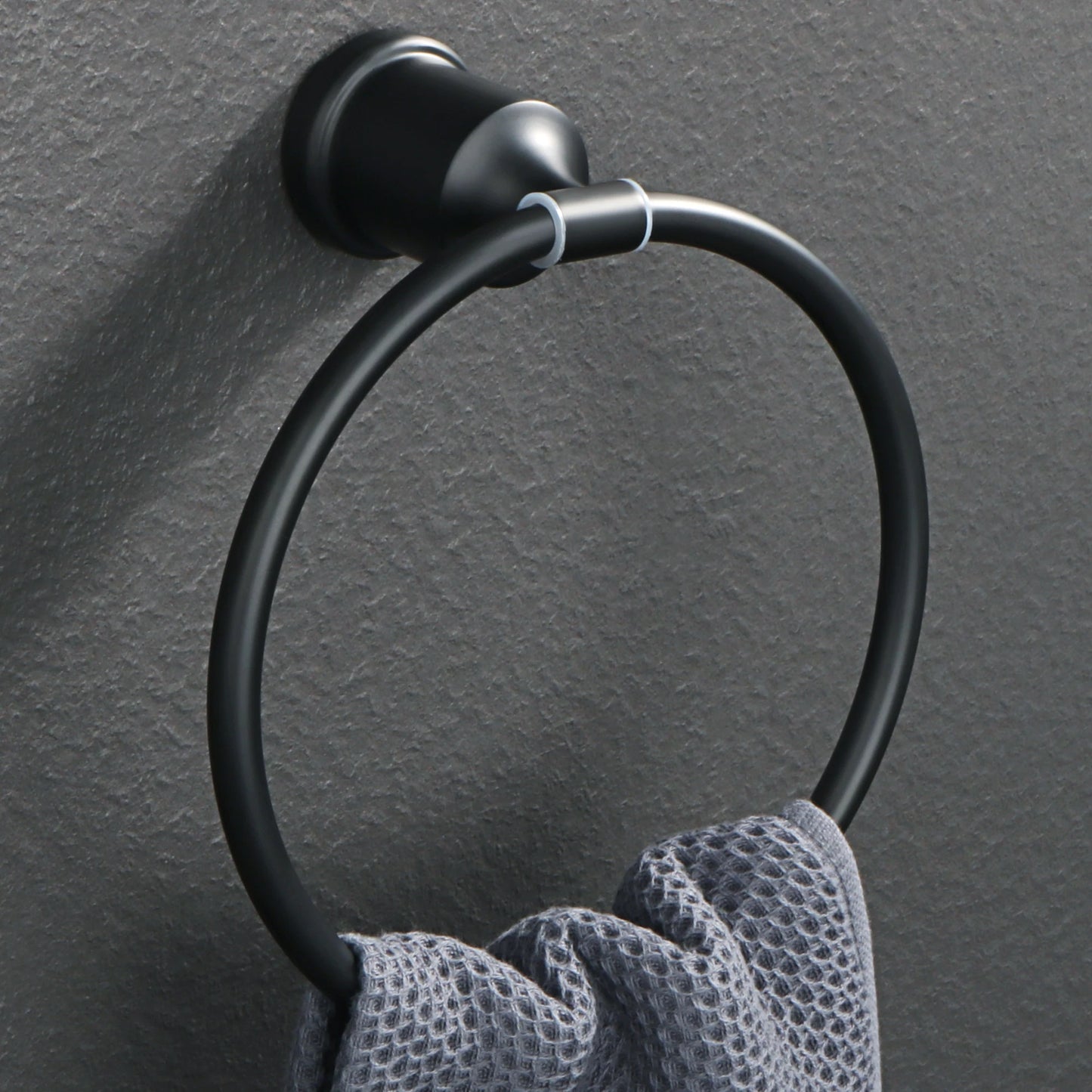 1Set SUS304 Black Bathroom Hardware Set Towel Bar Rack Toilet Paper Holder Robe Hook Self-Adhesive Bathroom Accessories