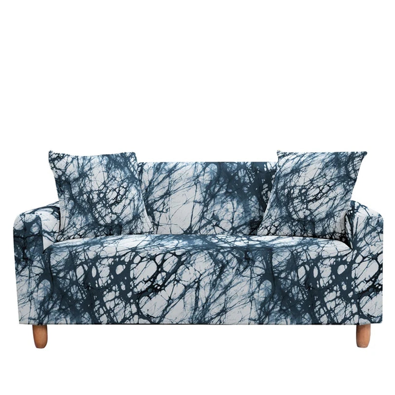 Elastic Sofa Cover for Living Room Adjustable Marble Sofas Chaise Covers Lounge Sectional Couch Corner Sofa Slipcover L Shape