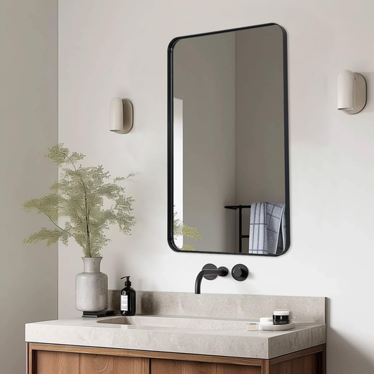Modern Makeover Mirror round Corners Bathroom Mirrors 50X32 Inch Bathroom Vanity Mirror Home Deco Freight Free