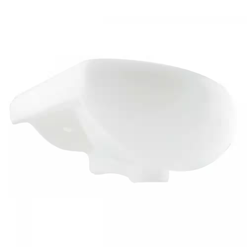 Dell Offset Faucet 16-1/8 In. Wall Mounted Bathroom Sink in White with Overflow