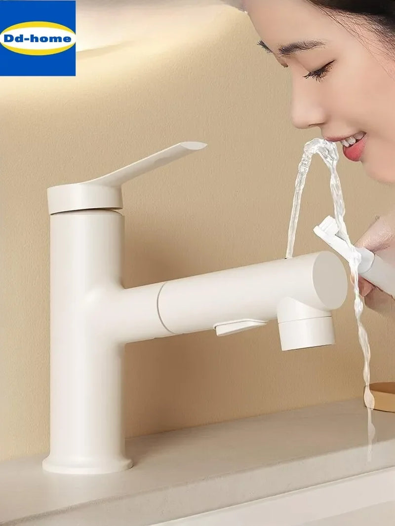 Bathroom Sink Faucet Basin Pull-Out Type Hot and Cold Water Water Tap for Bathroom Accessories Sinks Faucet Taps