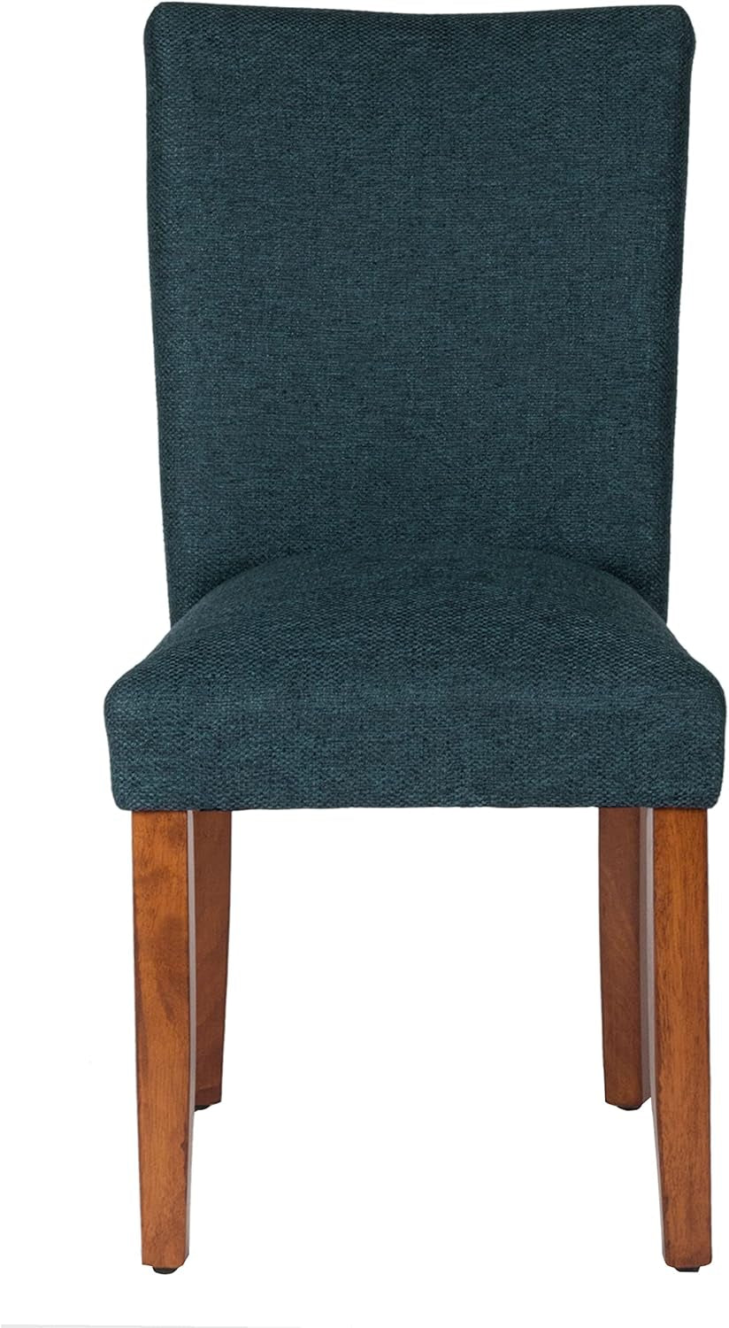 Parsons Classic Upholstered Accent Dining Chair, Set of 2, Navy