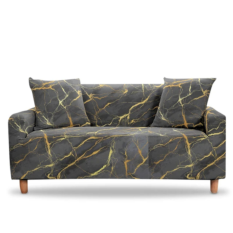 Elastic Sofa Cover for Living Room Adjustable Marble Sofas Chaise Covers Lounge Sectional Couch Corner Sofa Slipcover L Shape
