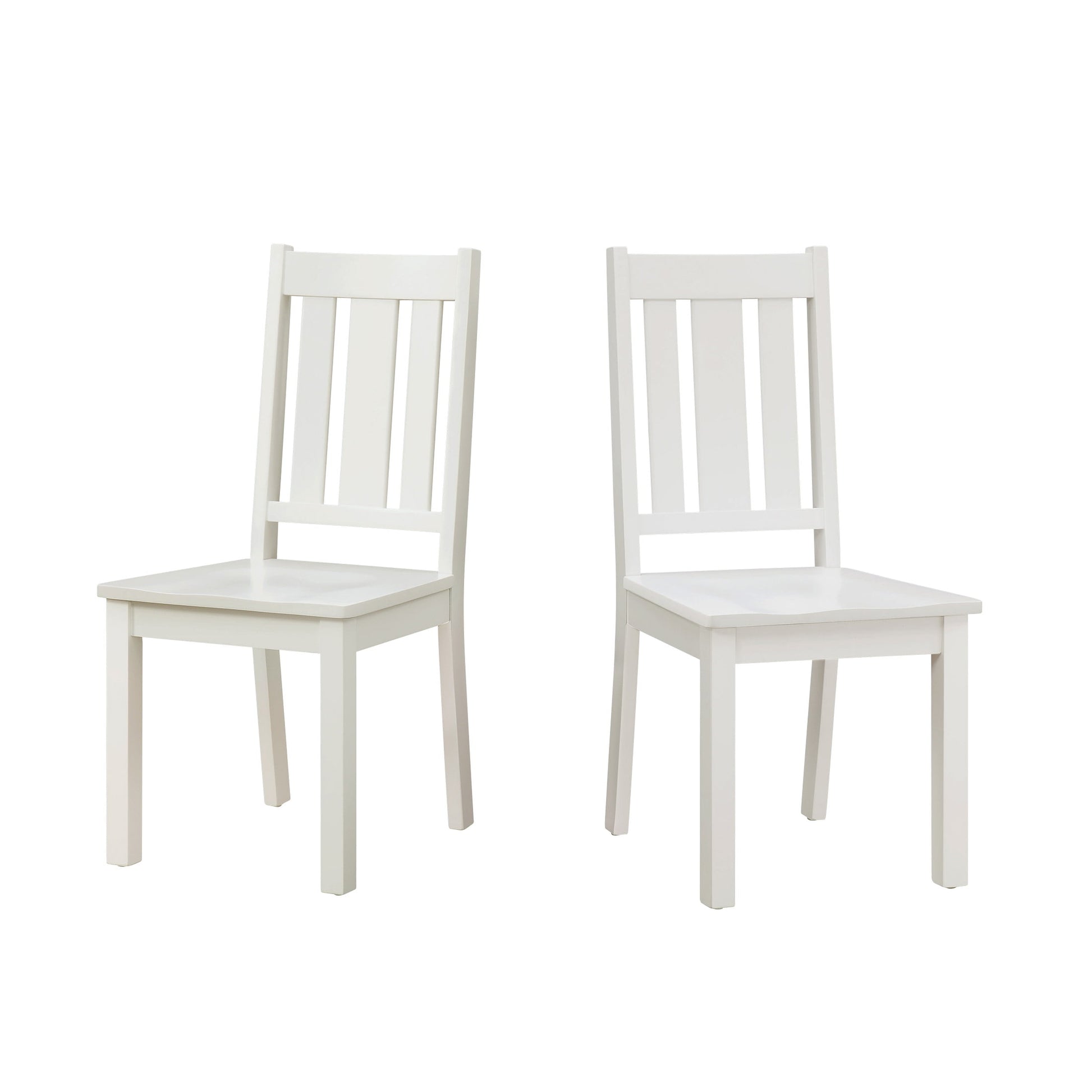Bankston Wood Dining Chair, Set of 2, White, Indoor