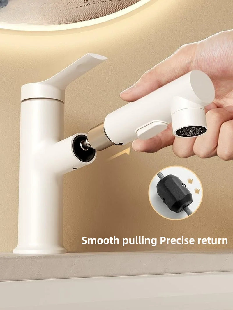 Bathroom Sink Faucet Basin Pull-Out Type Hot and Cold Water Water Tap for Bathroom Accessories Sinks Faucet Taps