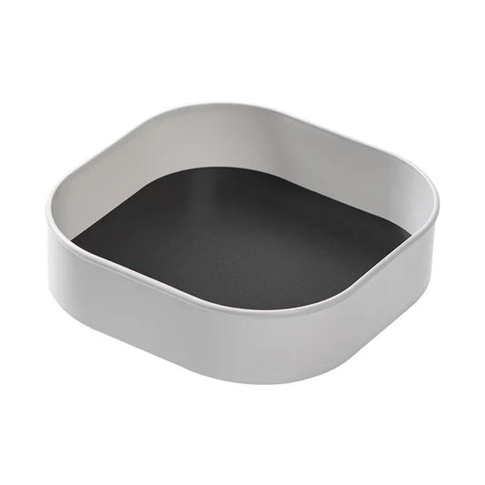 MICCK 360° Rotation Storage Box Kitchen Organizer Cosmetic Seasoning Rack with Non-Slip Mat Household Items Bathroom Accessories