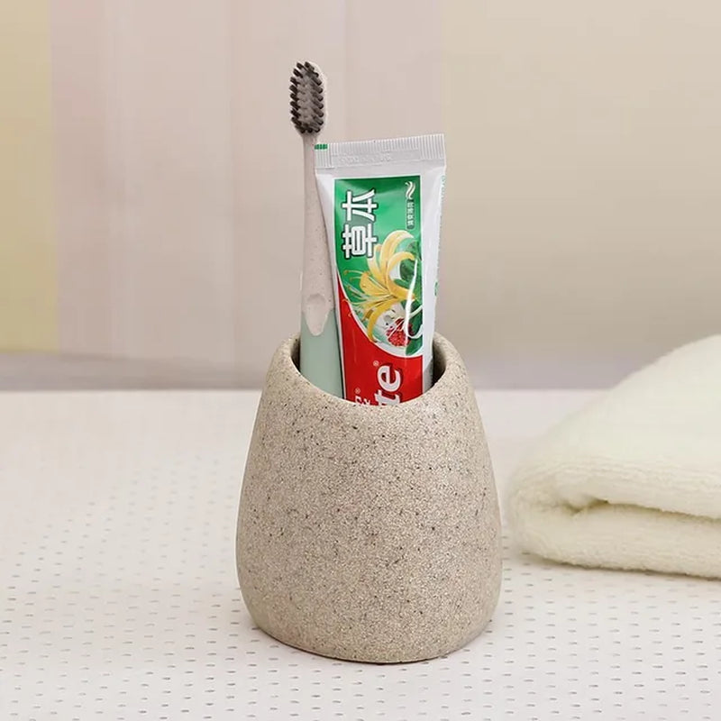 Resin Bathroom Accessories Emulsion Bottle High-Grade Wash Gargle Cup Toothbrush Suit Banyo Aksesuarlari Soap Dish Washing Set