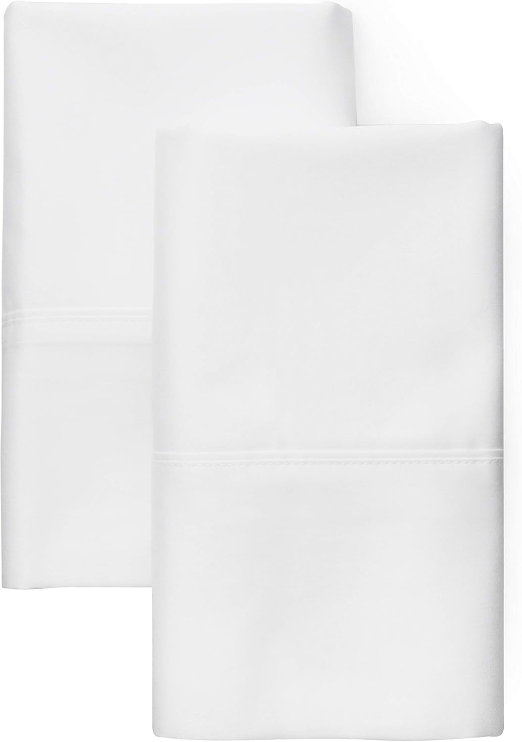 100% Cotton Sateen Sheet | 4 Piece Set | Queen Size | White | 500 Thread Count | Deep Pocket Fitted Sheet Fits Mattress Upto 18" | Silky Soft | Classic | Easy Fit | All Season