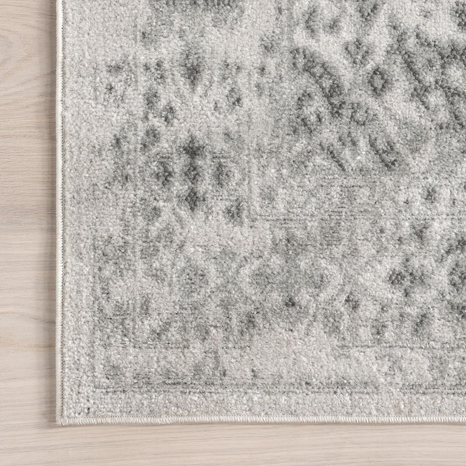Odell Faded Vintage Area Rug, 8' Round, Ivory