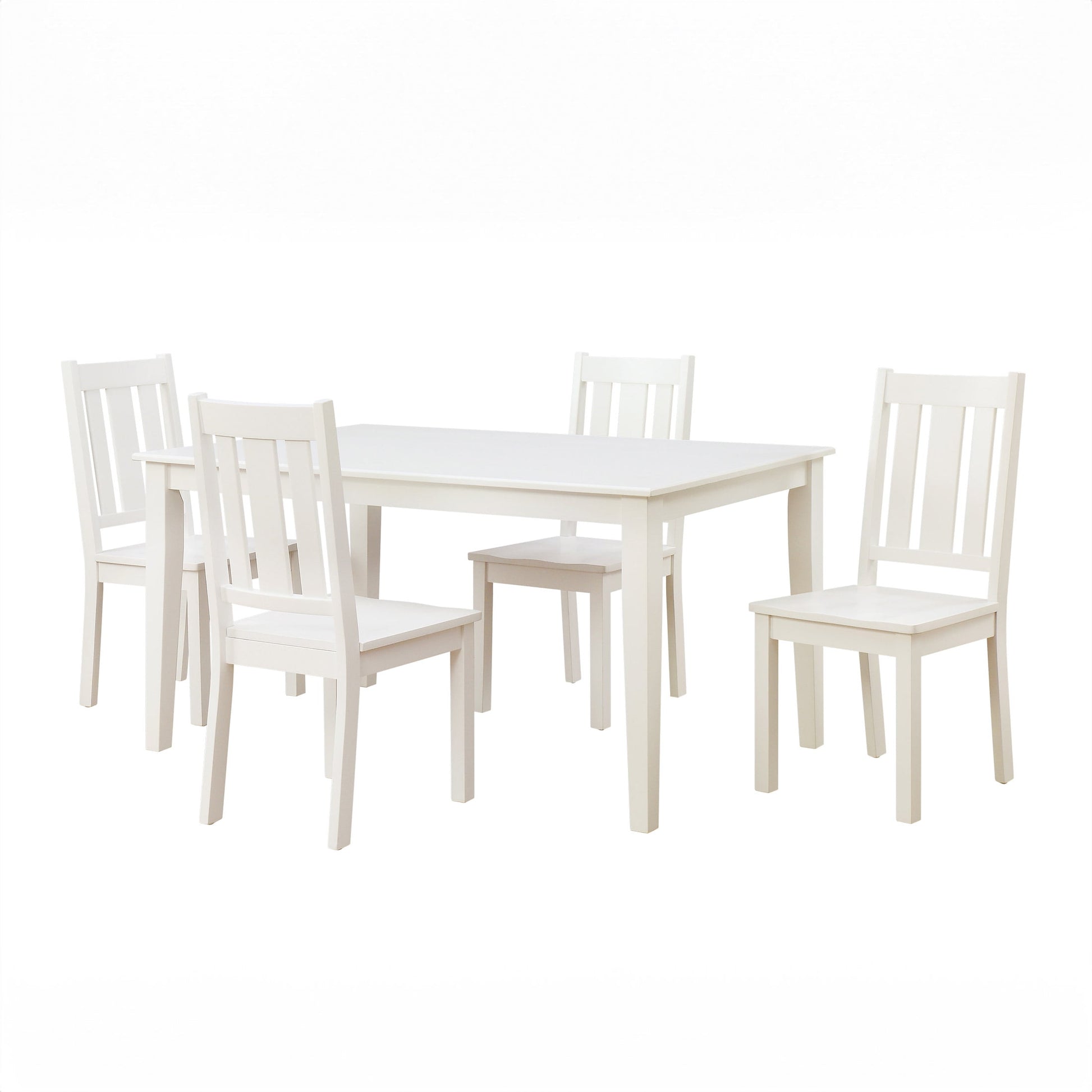 Bankston Wood Dining Chair, Set of 2, White, Indoor